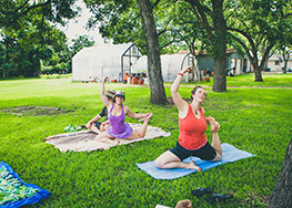 Start something new or just practice your craft of Yoga on the Comal River, New Braunfels, TX.
